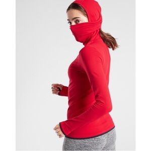 Athleta Vibrant Red Balaclava EUC